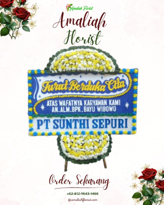 Papan Bunga Duka di Purnama